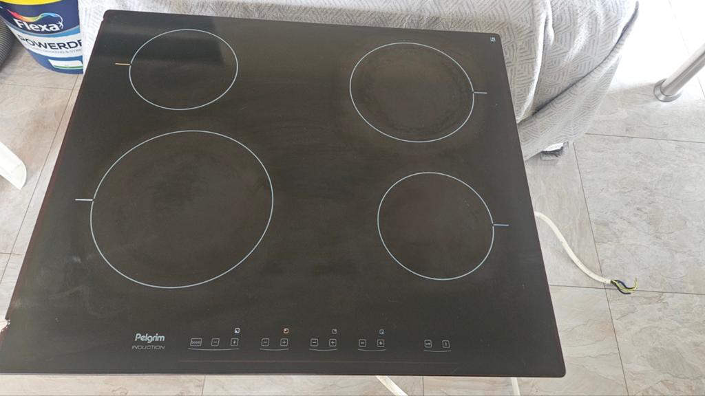 Pelgrim inductie kookplaat, Witgoed en Apparatuur, Kookplaten, Gebruikt, Inbouw, Inductie, 4 kookzones