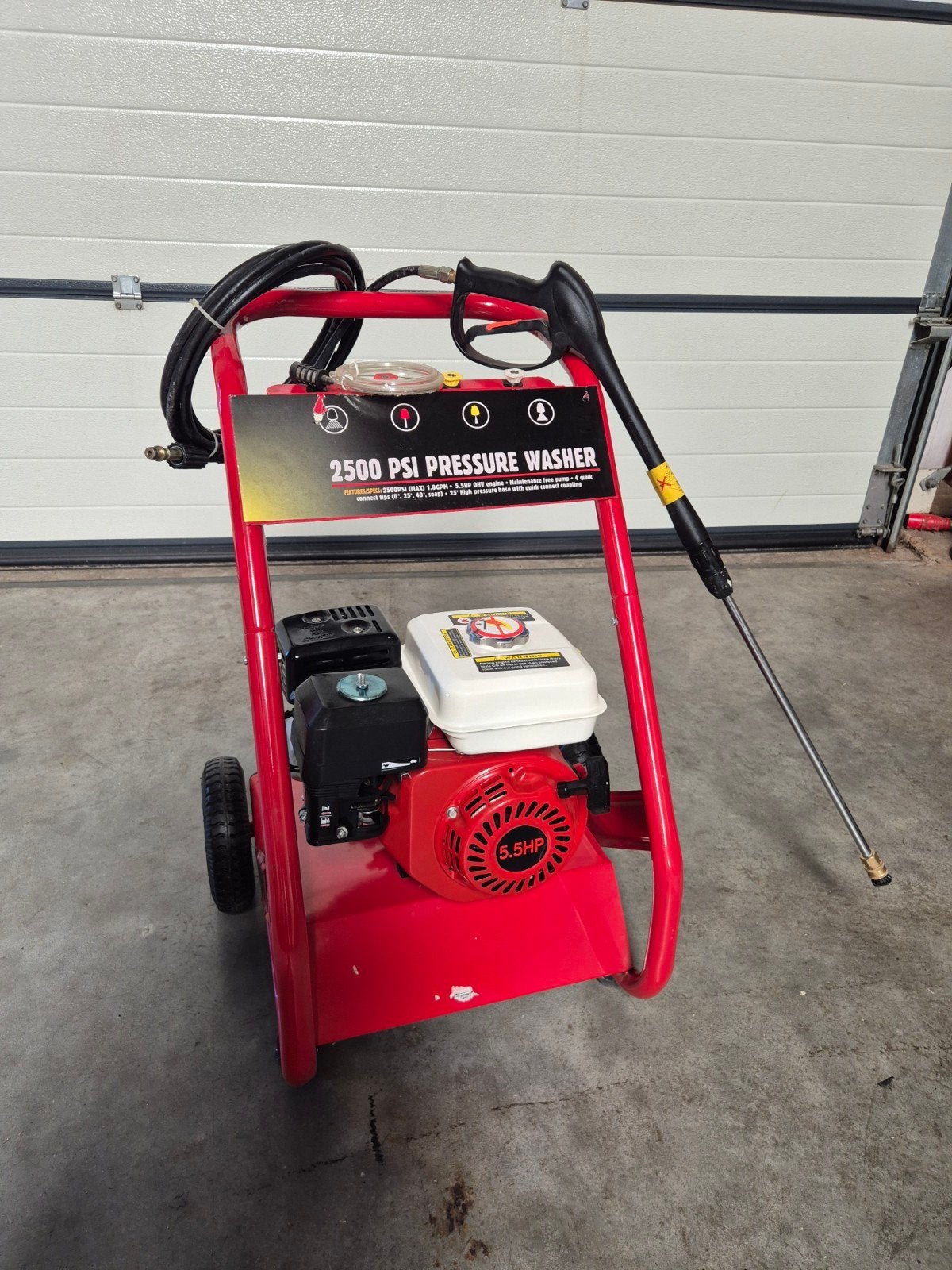 Gloednieuwe benzine hogedrukreiniger 5.5HP 2500 PSI, Tuin en Terras, Hogedrukreinigers, Ophalen, Nieuw, Benzine, Onbekend