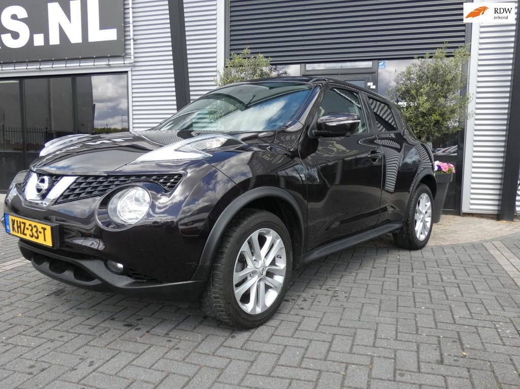 Nissan Juke 1.2 DIG-T S/S Acenta 360 Camera|Airco|Eleck. pak, Auto's, Nissan, Voorwielaandrijving, Stof, Start-stop-systeem, 116 pk