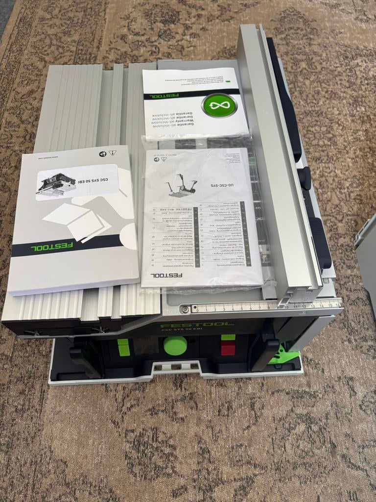 Festool CSC SYS 50 EBI Tafelzaag met onderstel Nieuw, Ophalen, 70 mm of meer, Overige typen, Nieuw