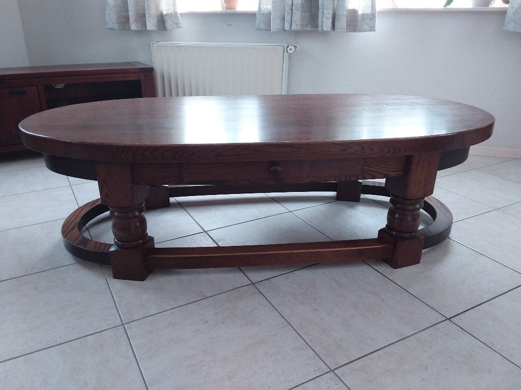 Uittrekbare eettafel met 4 stoelen, Ophalen, Gebruikt, Klassiek, 50 tot 100 cm