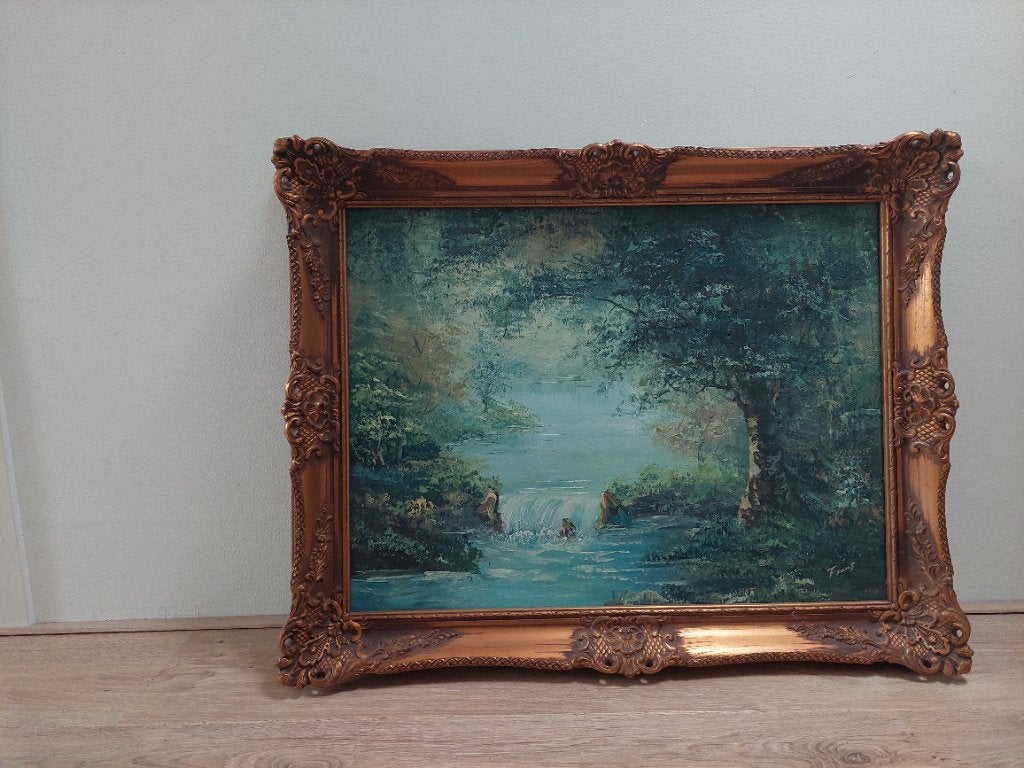 Schilderij met Barok Lijst, Ophalen