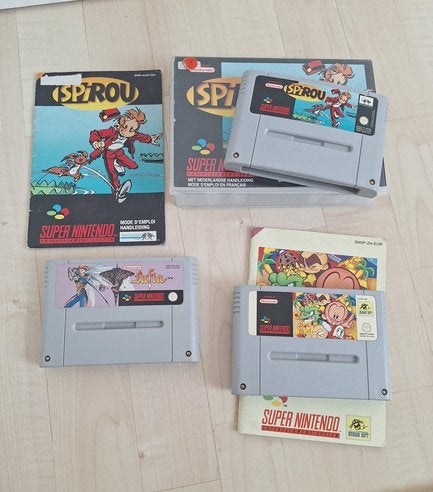 Super nintendo spellen, lufia, spirou en super bonk, Spelcomputers en Games, 1 speler, Ophalen of Verzenden, Zo goed als nieuw
