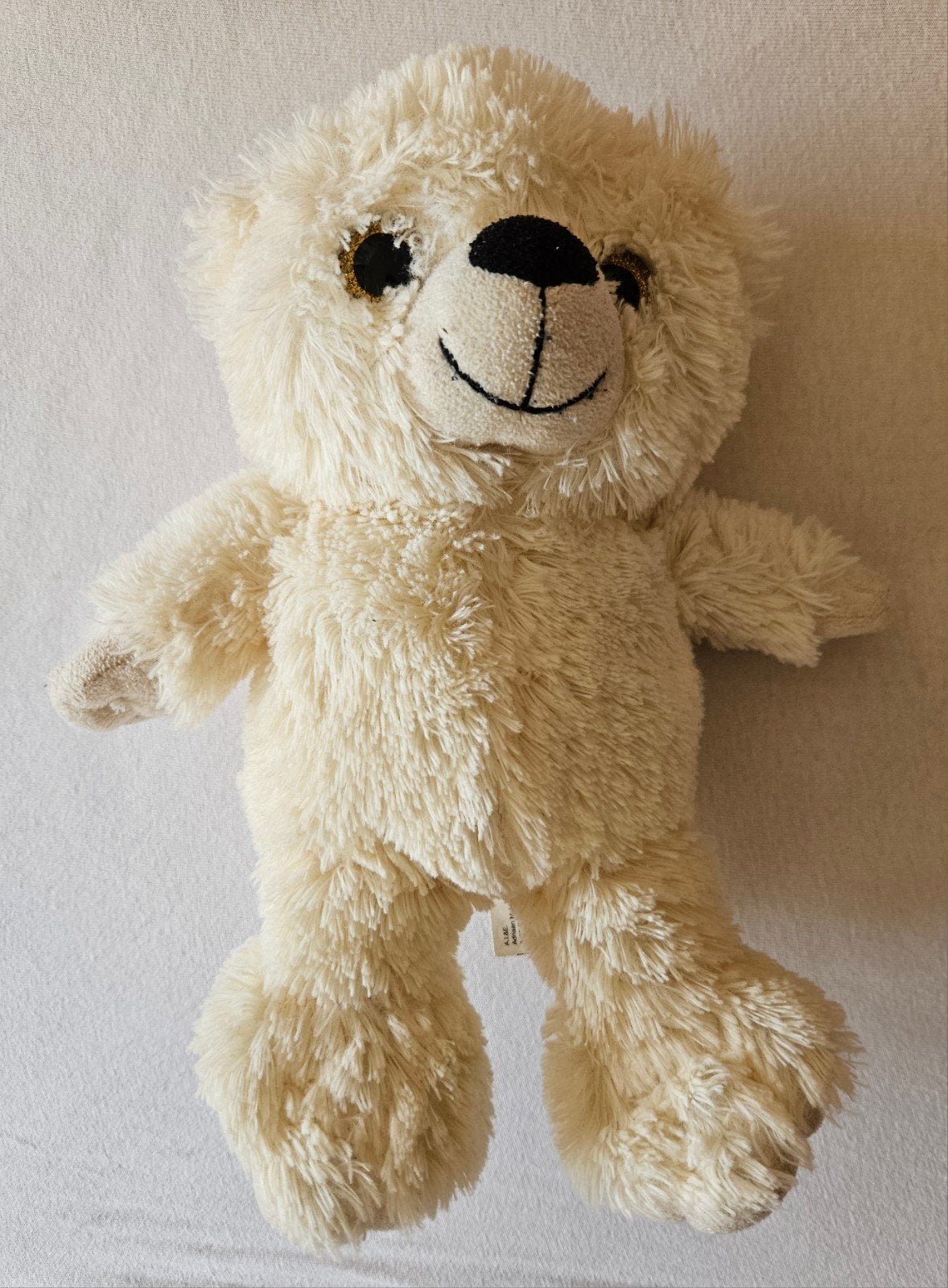 KNUFFEL BEER MET GLITTER OOGJES, Ophalen of Verzenden, Zo goed als nieuw, Beer