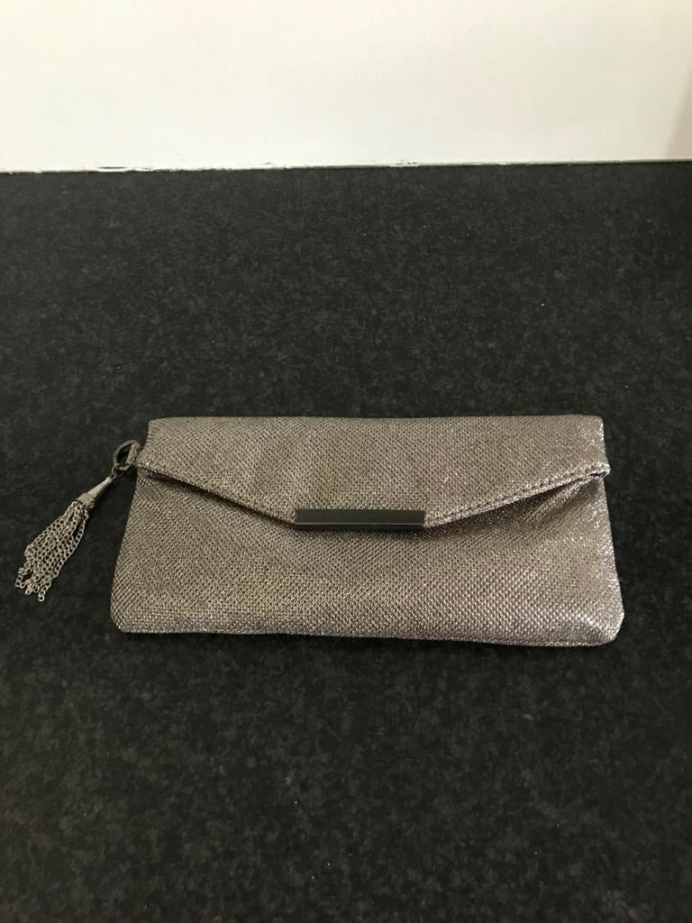 Zilver avond tasje/clutch/envelope tasje, Ophalen of Verzenden, Zo goed als nieuw, Overige kleuren