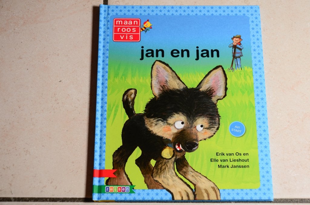 Maan Roos Vis jan en jan / Erik van Os AVI Start, Ophalen of Verzenden, Zo goed als nieuw, Fictie algemeen