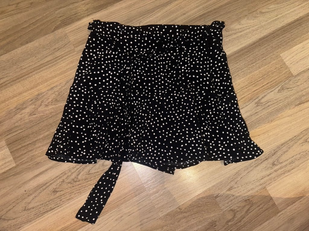 Zara rok rokje zomerrok S zwart zwarte wit witte stippen, Verzenden, Zwart, Zo goed als nieuw, Maat 36 (S)
