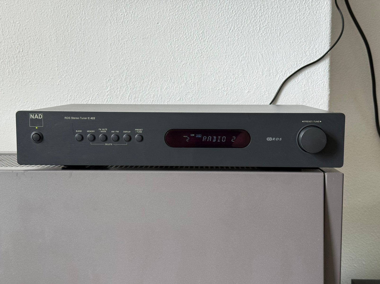 NAD C 422 RDS Stereo Tuner - Analoge Radio, Ophalen of Verzenden, Gebruikt, Analoog