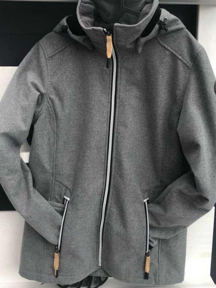 Zgan tussenjas softshell van Luhta, grijs, maat 40, Ophalen of Verzenden, Zo goed als nieuw, Maat 38/40 (M), Grijs