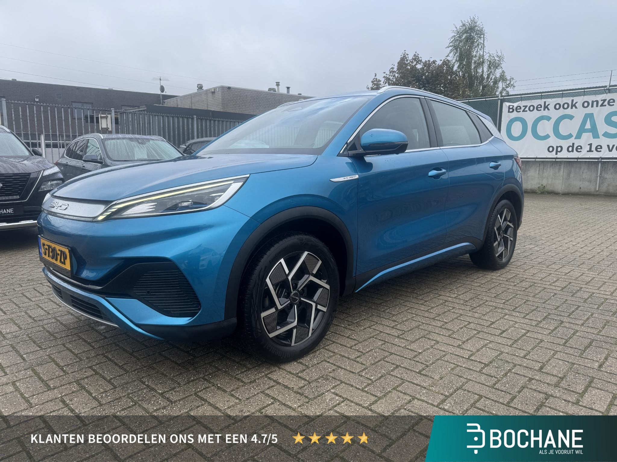 BYD ATTO 3 Design 60 kWh | Panoramadak | Leer | Camera | SoH, Auto's, Dealer onderhouden, Gebruikt, Huisgarantie, Met garantie (alle)