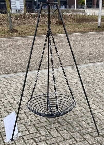 ZEER GROTE VUURSCHAAL DIA 60 cm HANGEND IN FRAME, Ophalen, -, -, Nieuw