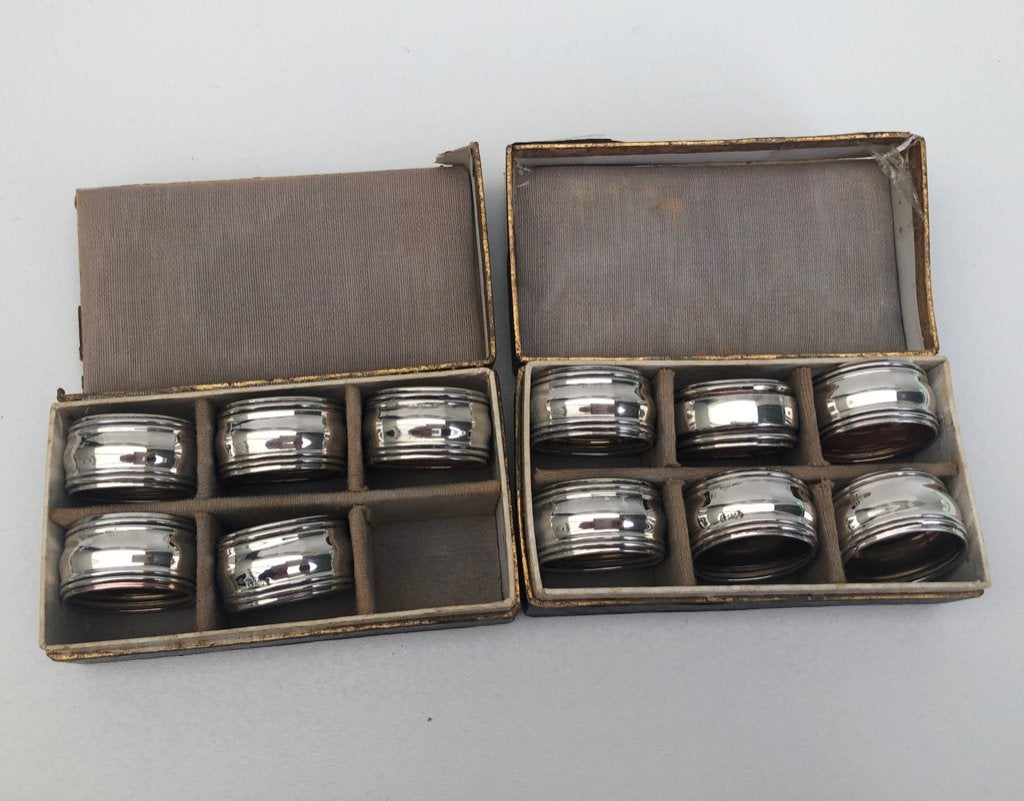 zilveren Vingerdoekringen - set 11 stuks, Ophalen of Verzenden, Zilver