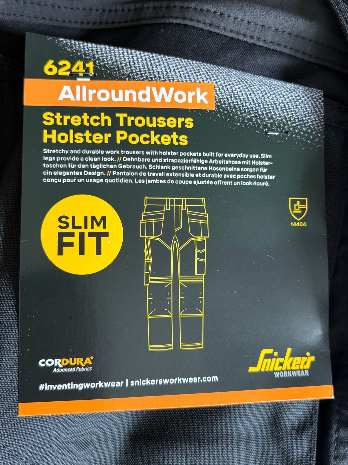 Snickers AllroundWork Stretch Werkbroek Maat 46 Zwart, Tuin en Terras, Werkkleding, Ophalen, Nieuw, Heren, Broek