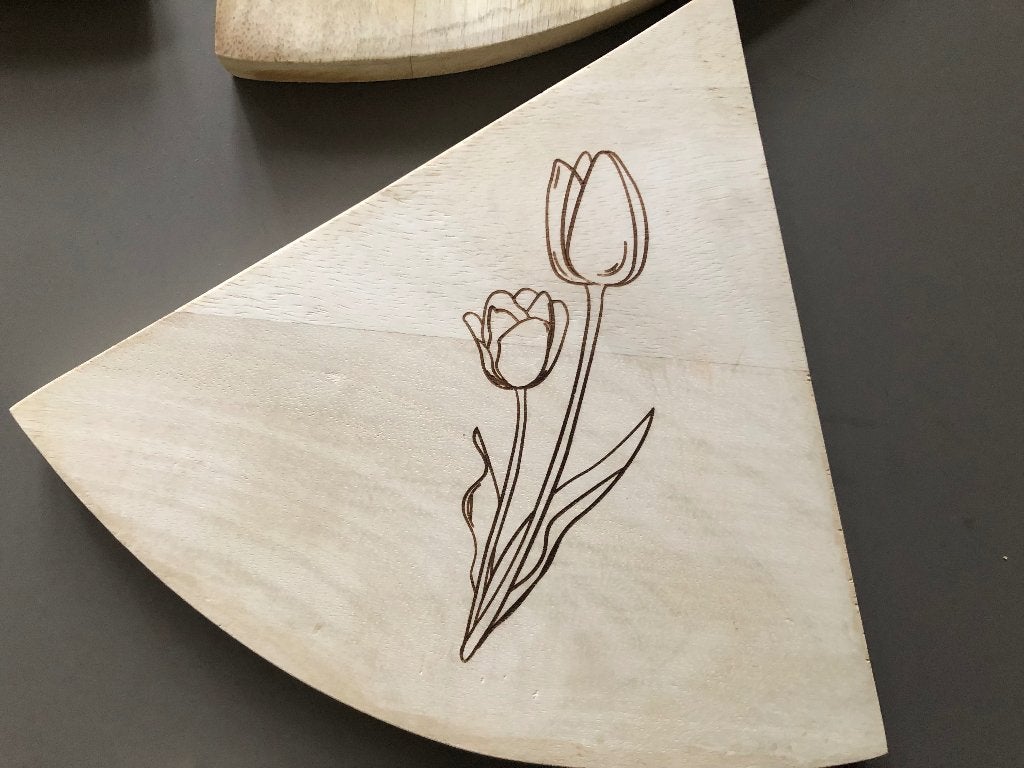 Unieke Set van 5 Serveerplanken Samen een Ronde Borrelplank, Overige typen, Hout, Nieuw, Ophalen of Verzenden
