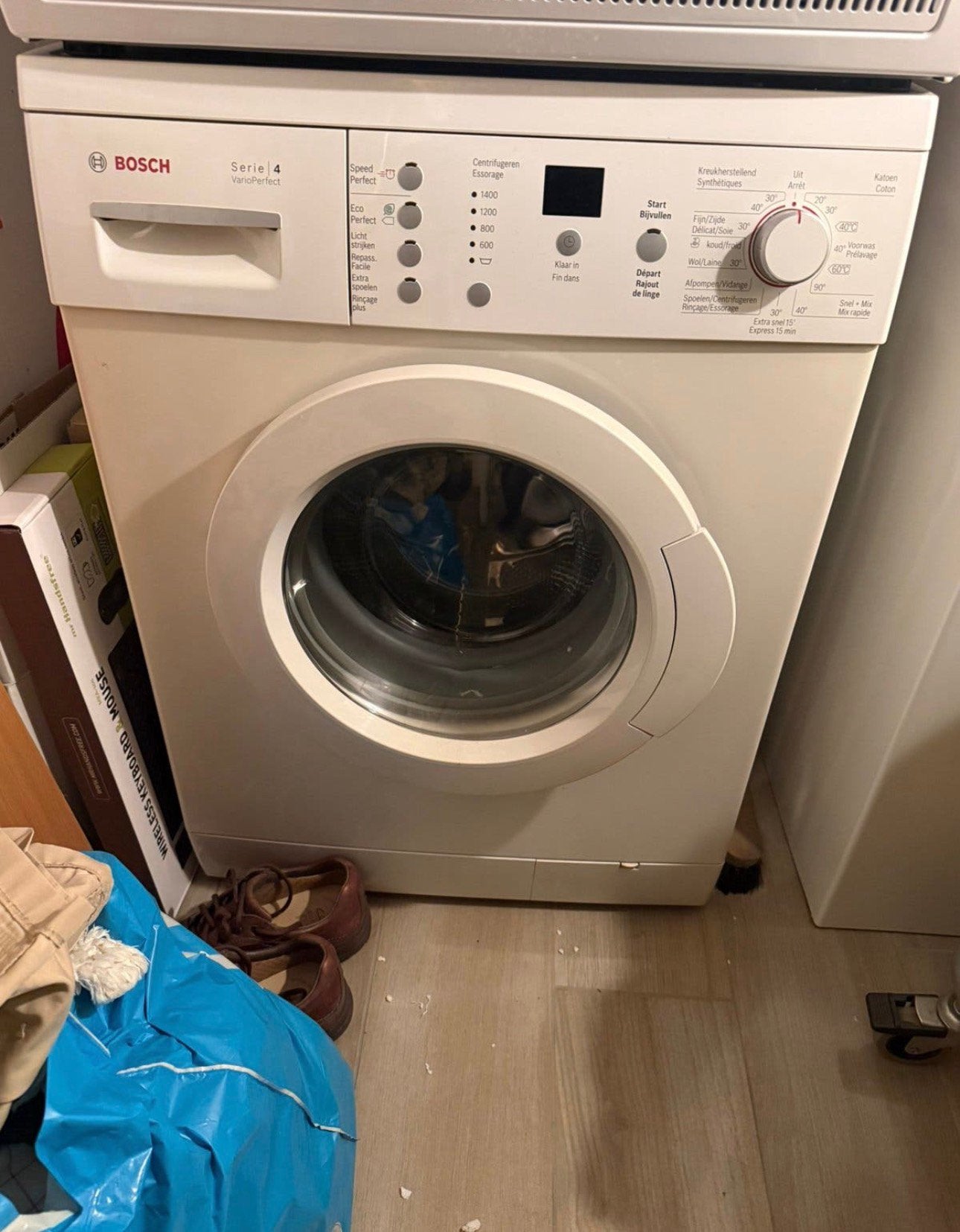 Bosch Serie 4 VarioPerfect wasmachine, Witgoed en Apparatuur, Ophalen, Zo goed als nieuw, 85 tot 90 cm, 1200 tot 1600 toeren