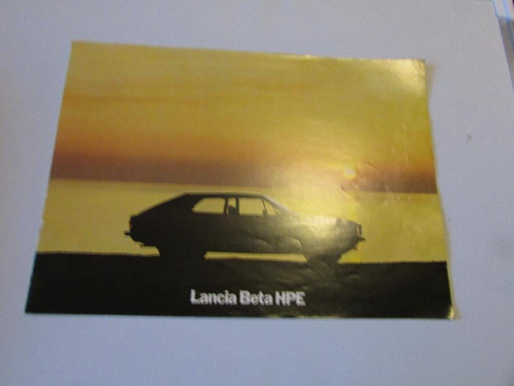 LANCIA BETA HPE 1600 - 2000, BROCHURE, Ophalen of Verzenden, Gelezen, Overige merken, Lancia