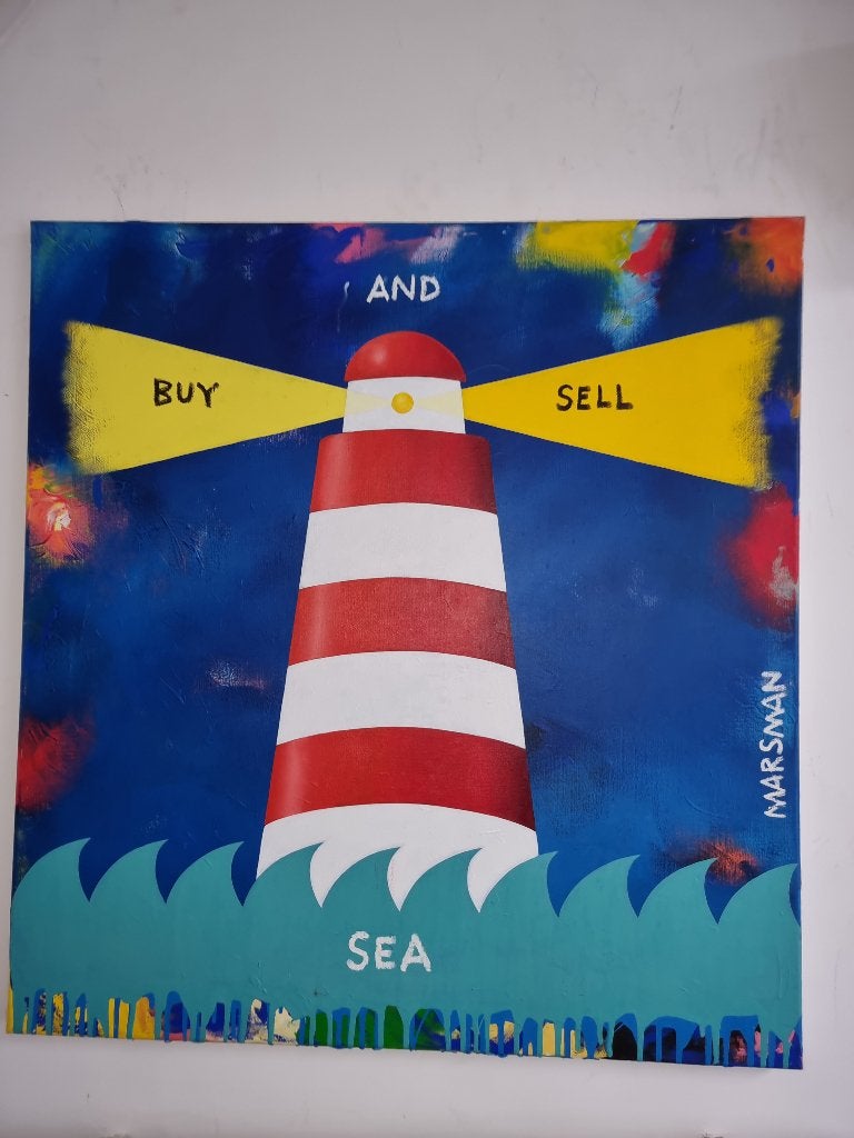 Buy / Sell  Origineel groot werk van Jean-Paul Marsman, Ophalen