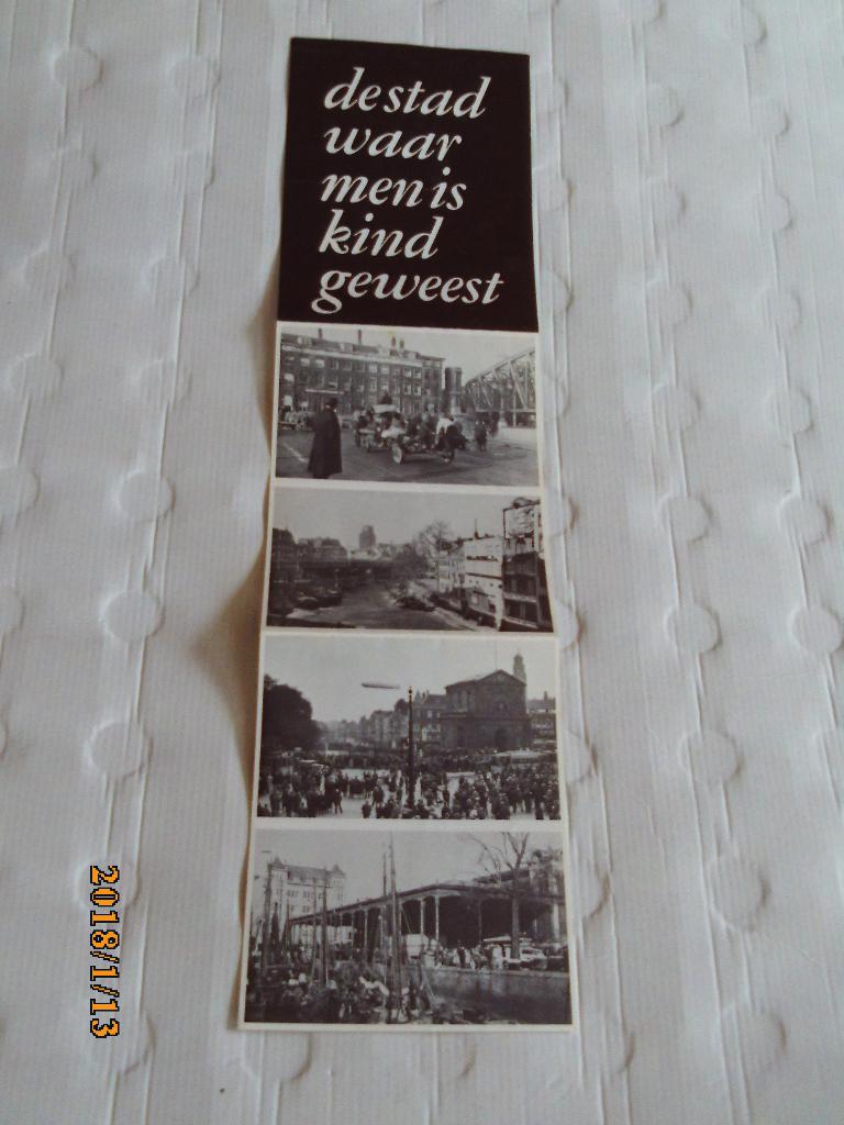 4 ansichtkaarten rotterdam -de stad waar men is kind geweest, Verzamelen, Ophalen of Verzenden, 1960 tot 1980, Ongelopen, Zuid-Holland