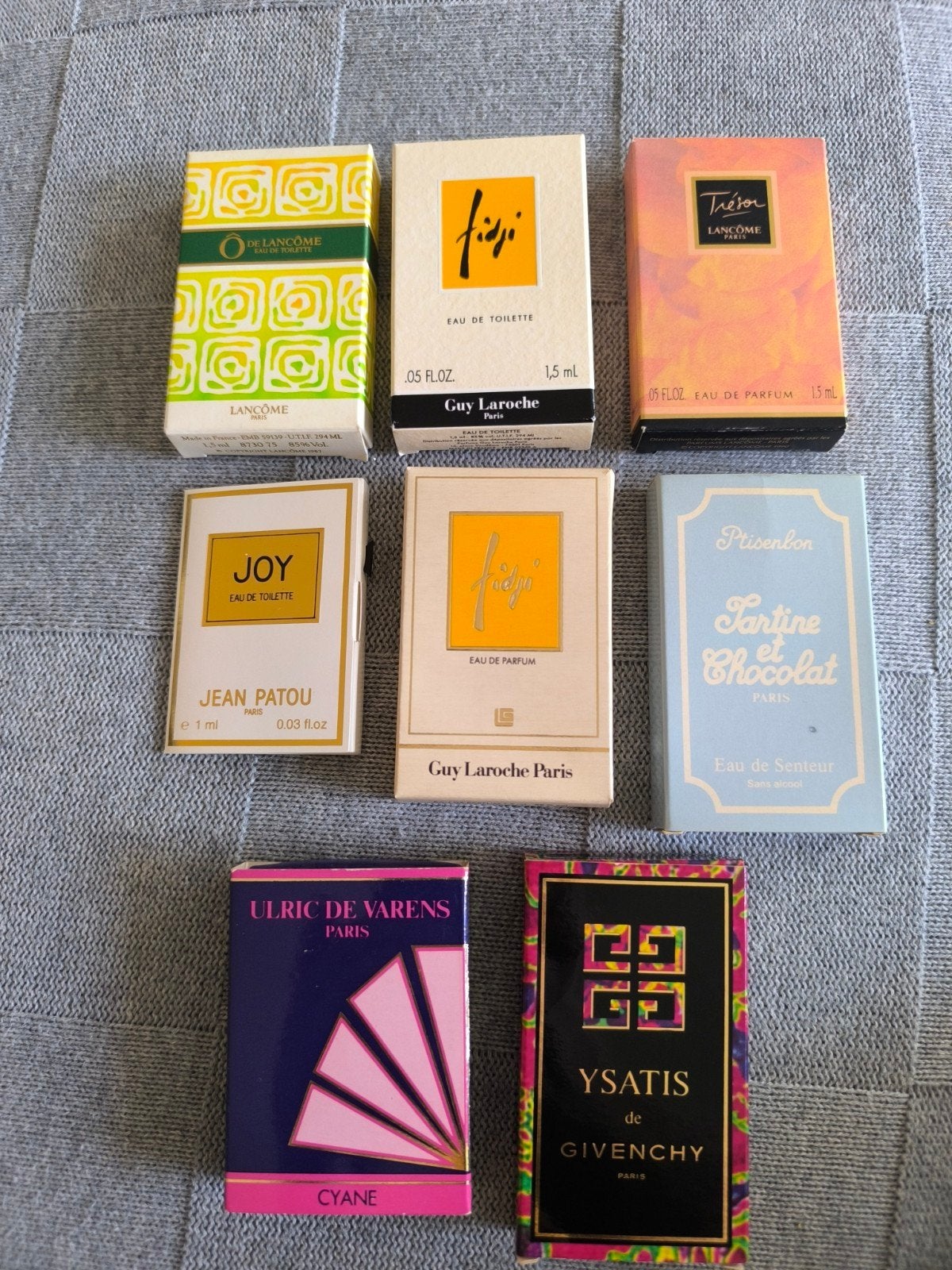 Vintage parfum samples collectie - 8 stuks, Verzenden