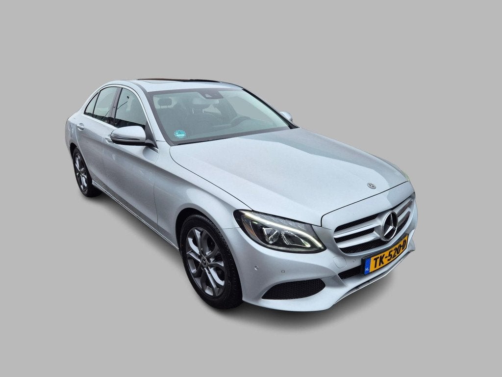 Mercedes-Benz C-klasse 180 Business Solution Schuifdak, LED,, Leder en Stof, 1595 cc, Bedrijf, Sedan