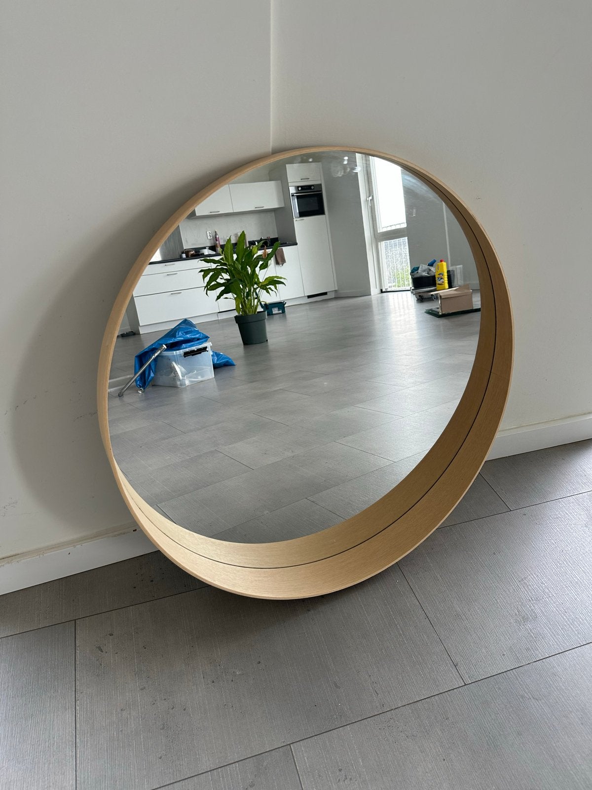 Ikea STOCKHOLM spiegel 80 cm, Ophalen, Zo goed als nieuw, Rond, 75 tot 100 cm