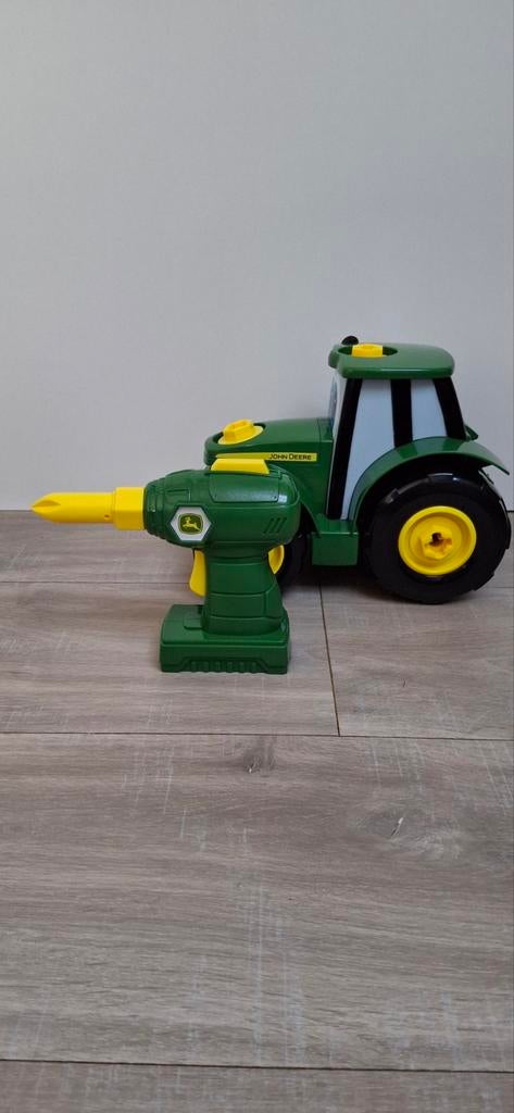 John Deere speelgoed tractor met boormachine, Kinderen en Baby's, Speelgoed | Speelgoedvoertuigen, Ophalen, Gebruikt