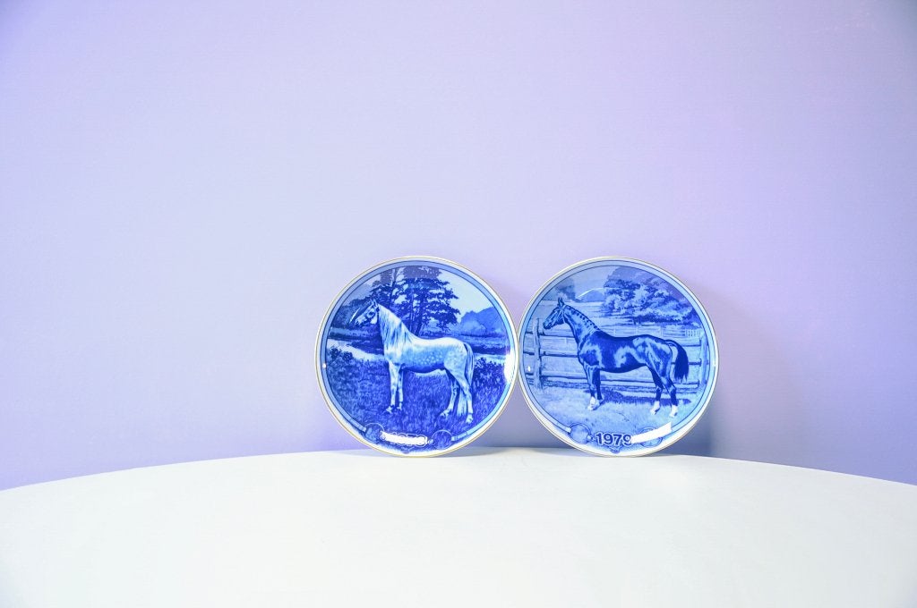 set x2 wandborden paarden Paul T. Christensen, Ophalen of Verzenden