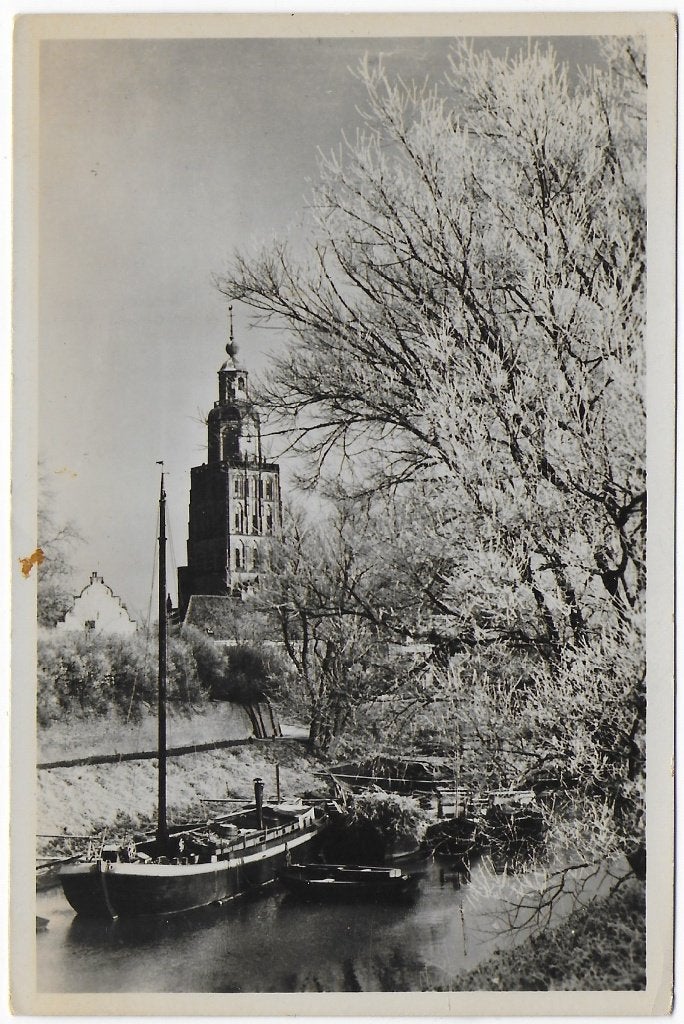Zutphen Walburgtoren Ongelopen Ansichtkaart (B7), Ophalen of Verzenden, 1960 tot 1980, Gelopen, Gelderland