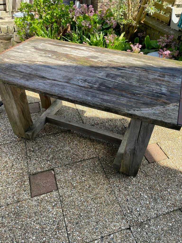Houten tuintafel, Ophalen, Gebruikt, Rechthoekig, Hout