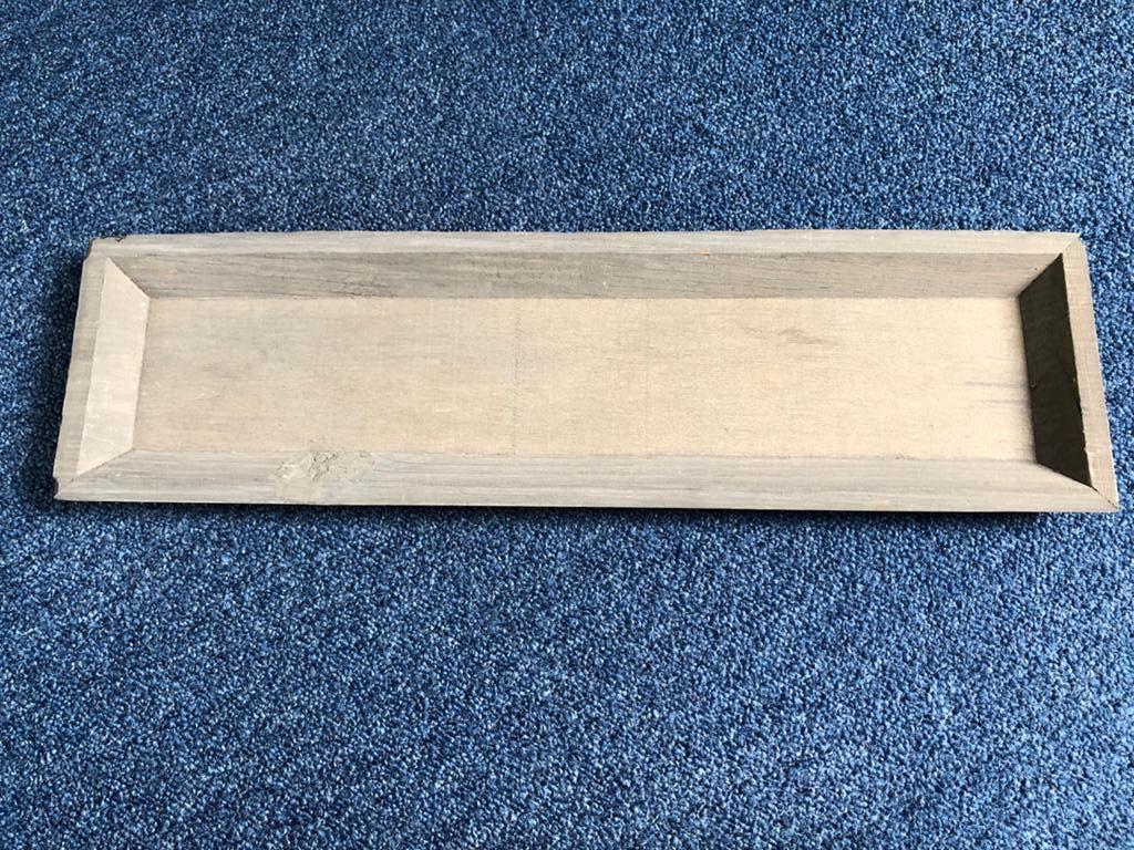 Houten Deco plateau 57 cm x 16 cm, Ophalen of Verzenden, Zo goed als nieuw, Overig