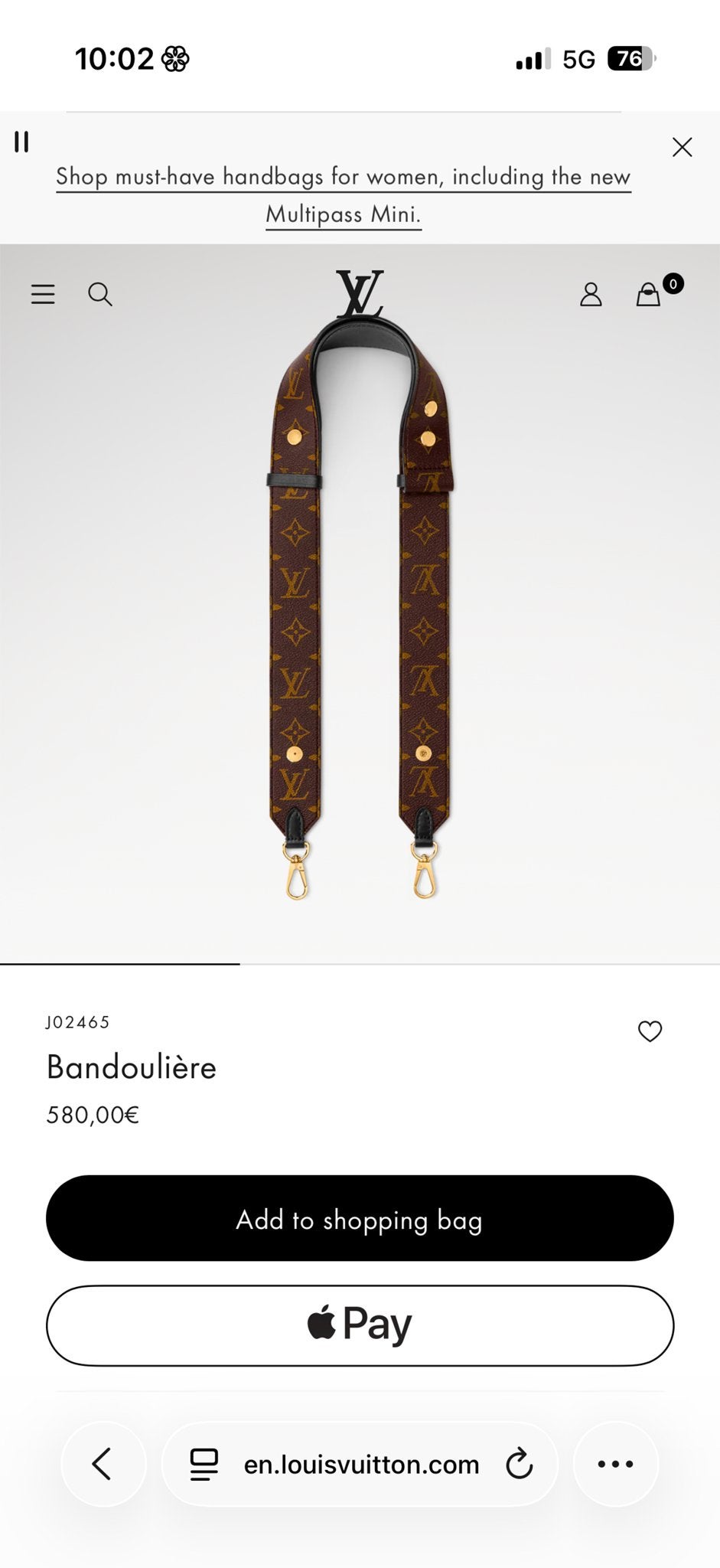 Louis Vuitton Speedy Bandoulière 20 Monogram Canvas, Sieraden, Tassen en Uiterlijk, Tassen | Damestassen, Ophalen, Zo goed als nieuw
