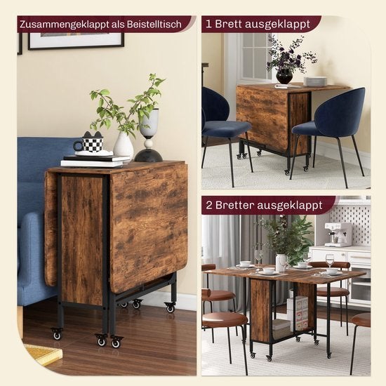 Inklapbare Eettafel – Vouwtafel – Opklapbare Tafel, Corvance B.V., Verzenden, Nieuw, Corvancebol@gmail.com