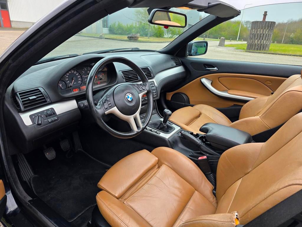 BMW 3-serie Cabrio 318Ci Executive LEER/airco/CRUISE, Auto's, BMW, 13 km/l, Achterwielaandrijving, 680 kg, Cabriolet