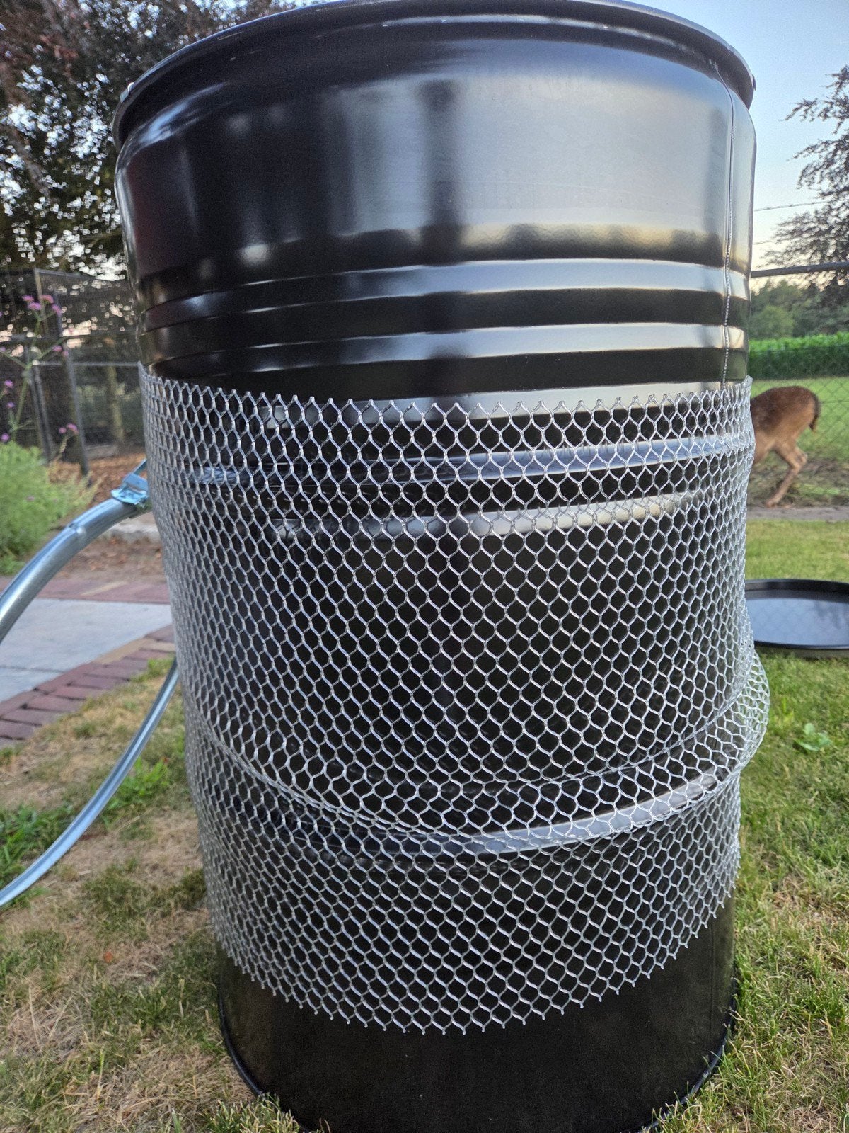 Drumgrill - Zwart - Zo goed als nieuw, Tuin en Terras, Ophalen of Verzenden, Zo goed als nieuw, Drumgrill