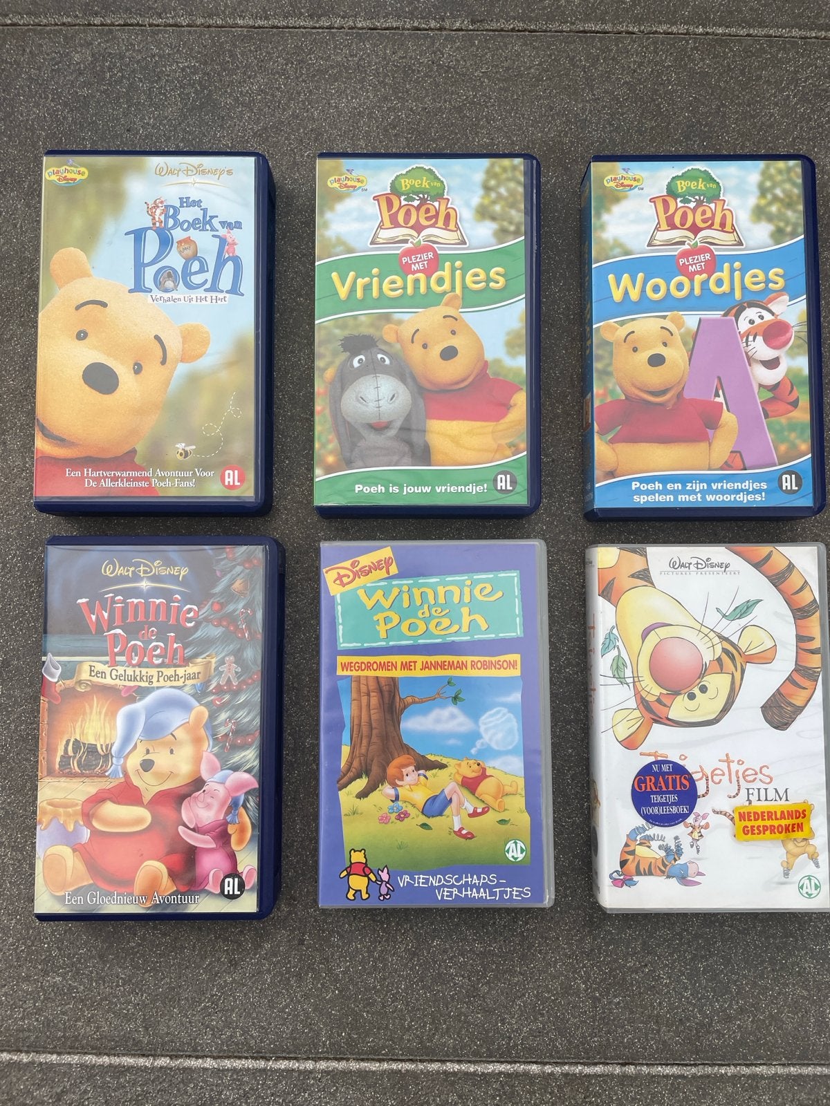 Winnie de Poeh & Teigetjes Film VHS Videobanden Collectie, Boxset, Gebruikt, Alle leeftijden, Kinderfilm