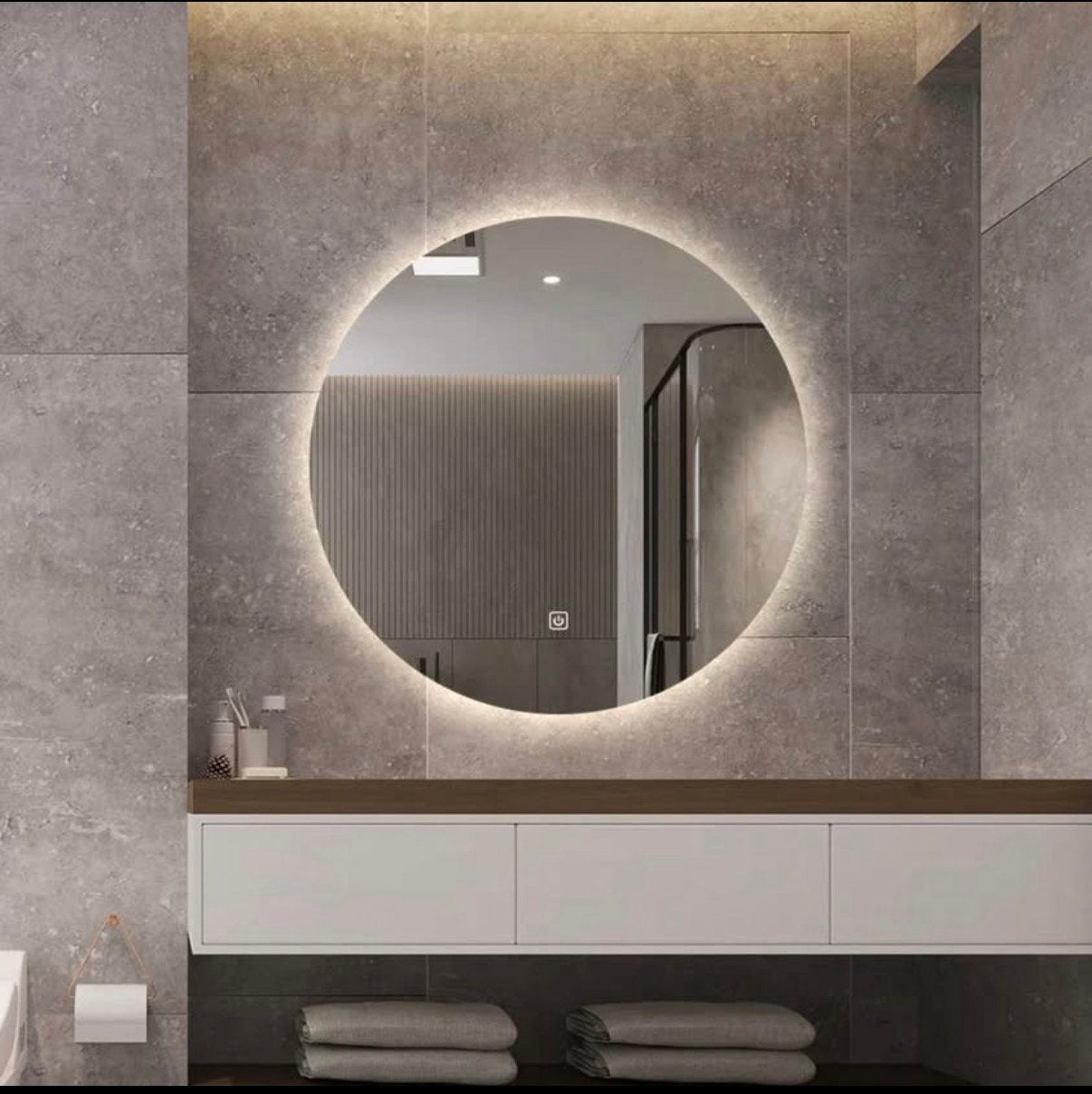 Saniclear Circle ronde spiegel 120cm NIEUW, Ophalen, Nieuw