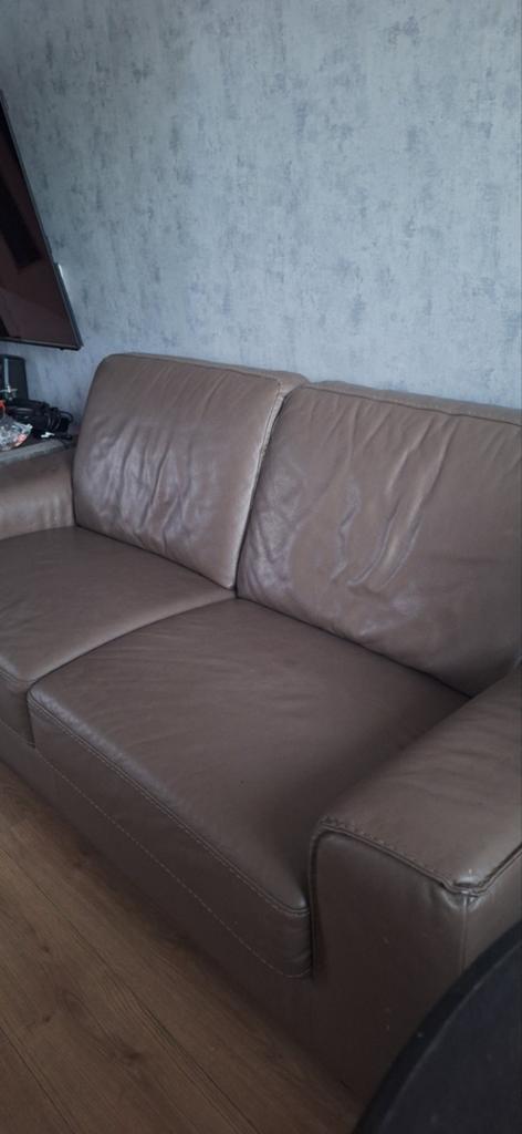 Natuzzi leren  bank - Comfortabel, Huis en Inrichting, Banken | Bankstellen, Ophalen, Gebruikt, 150 tot 200 cm, Tweepersoons