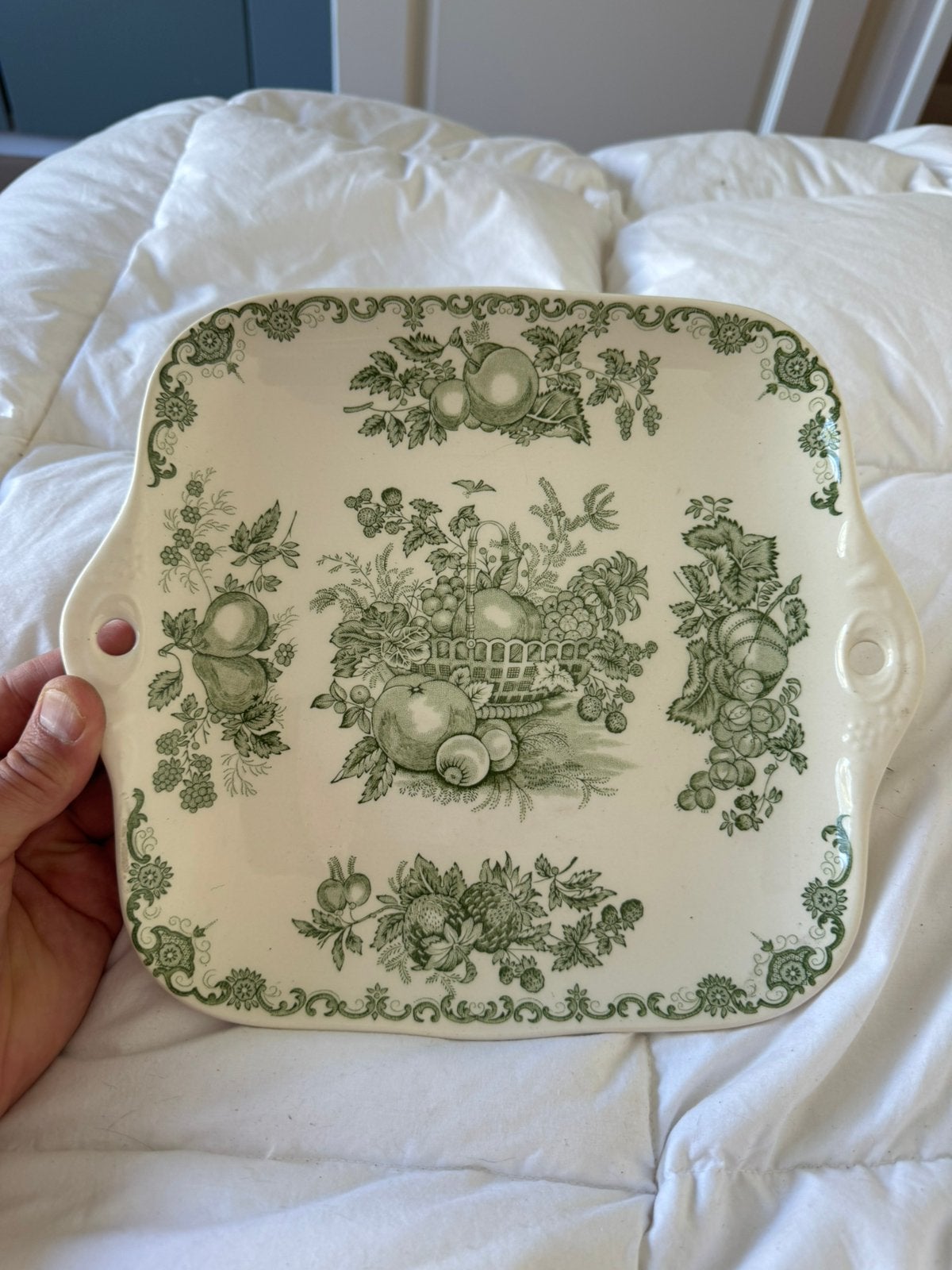 Mason’s Patent Ironstone Fruit Basket schaal – Made England, Antiek en Kunst, Ophalen of Verzenden