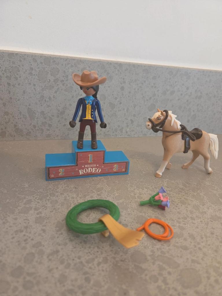 Playmobil Spirit Pru met paard en podium, Kinderen en Baby's, Speelgoed | Playmobil, Zo goed als nieuw, Ophalen of Verzenden