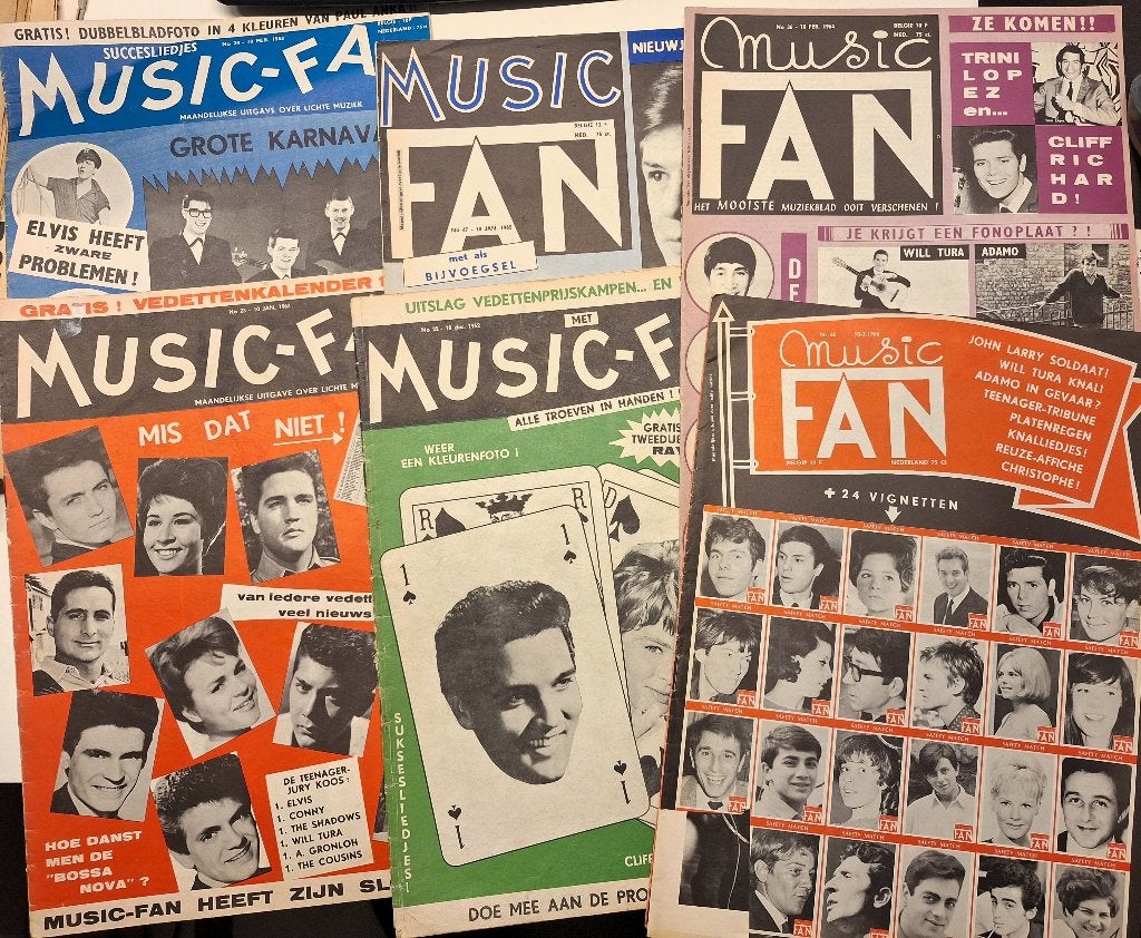 MUSIC FAN magazine 1962-1966 ADAMO tot ROLLING STONES, Verzamelen, Ophalen of Verzenden, Gebruikt, Boek, Tijdschrift of Artikel