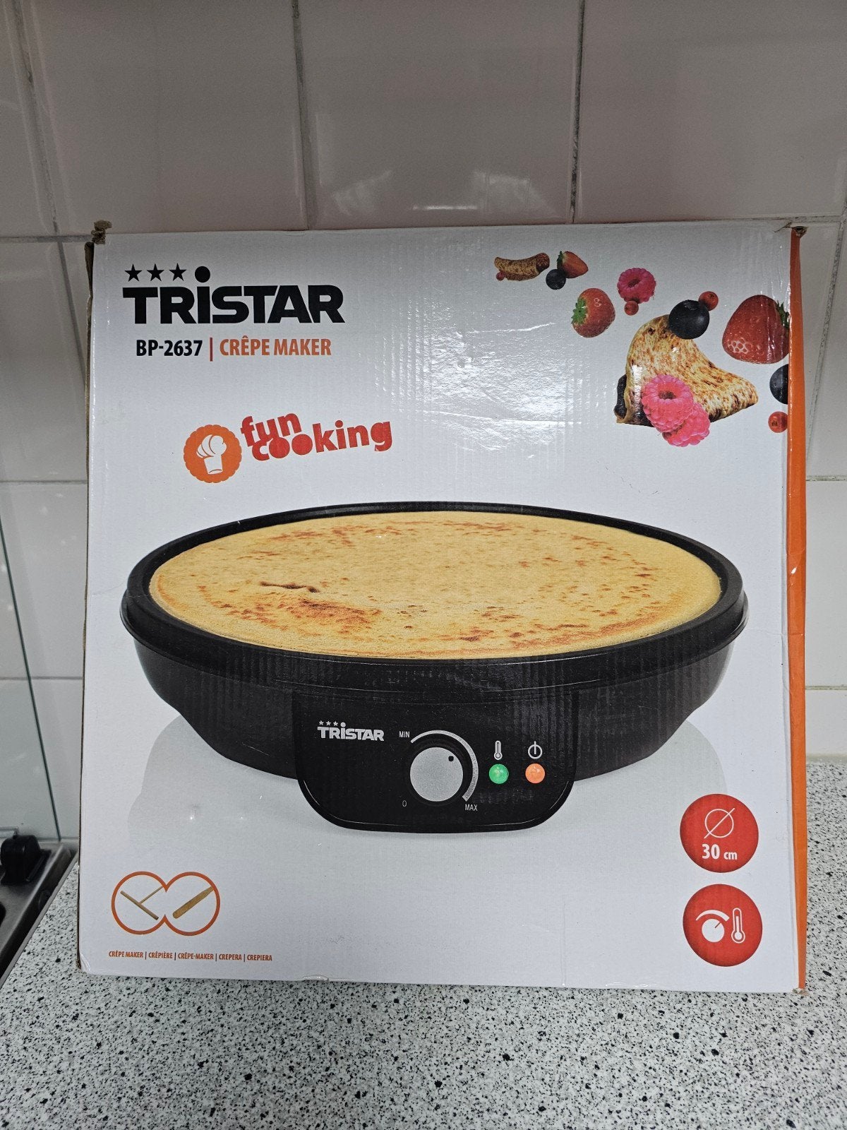 Tristar Crêpe Maker BP-2637 weinig gebruikt, Ophalen of Verzenden, Zo goed als nieuw