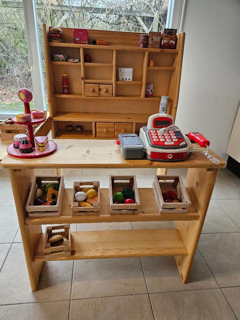 Robuuste houten professionele speelwinkel, nieuw, 3 delig, Ophalen, Nieuw, Hout, Speelkeuken