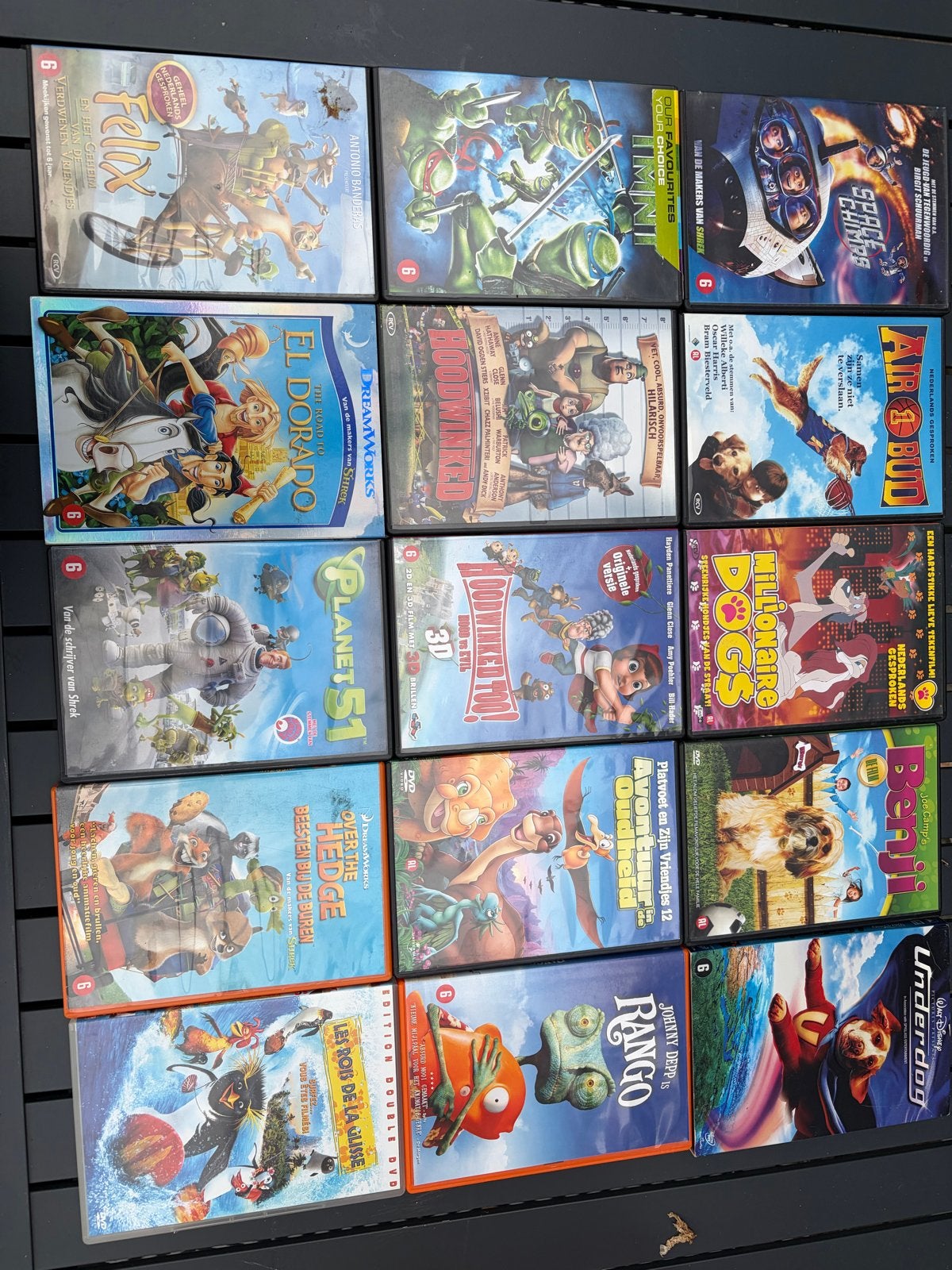 Grote collectie diverse kinderfilms op DVD, Gebruikt, Verzamelbox, Nederlands, Vanaf 6 jaar