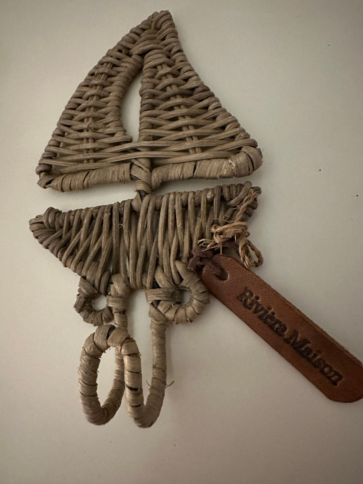 Riviera Maison rotan zeilbootje - wanddecoratie/kapstokje, Ophalen, Gebruikt, Beige, Landelijk