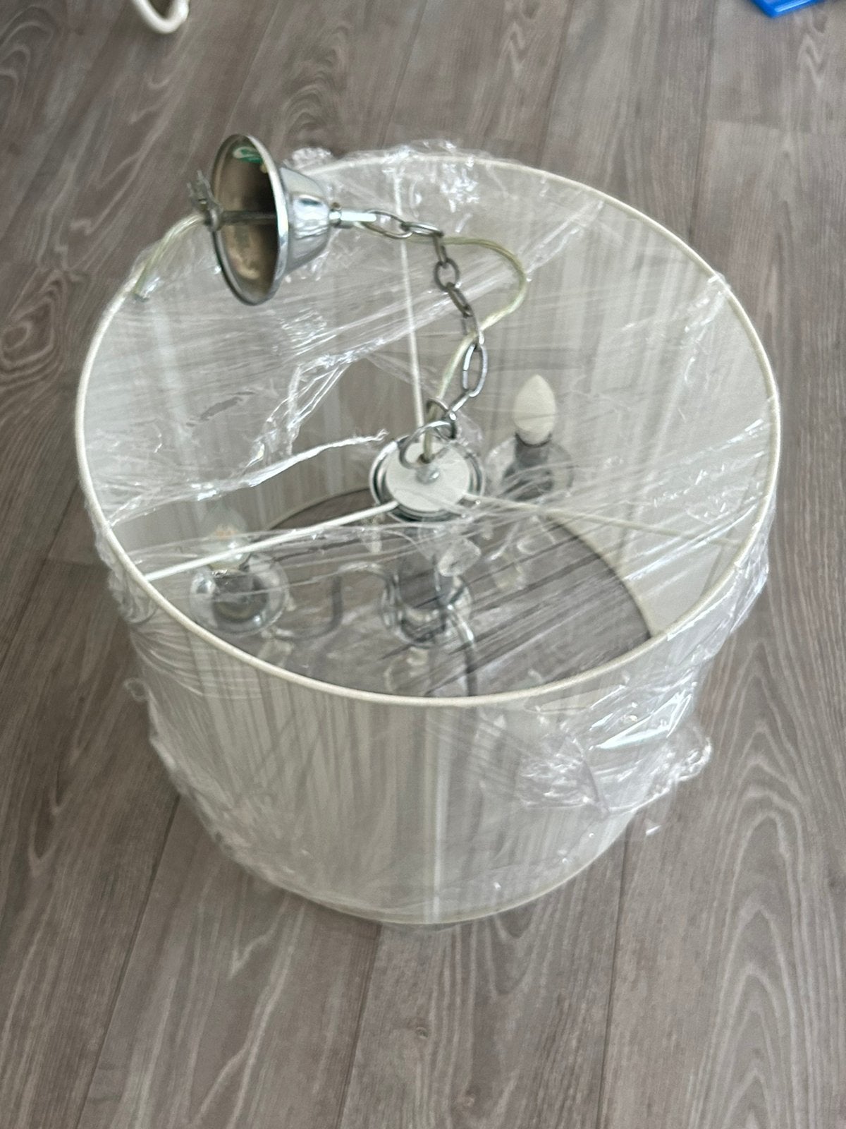 Hanglamp, 25 tot 50 cm, Wit, Rond, Ophalen of Verzenden