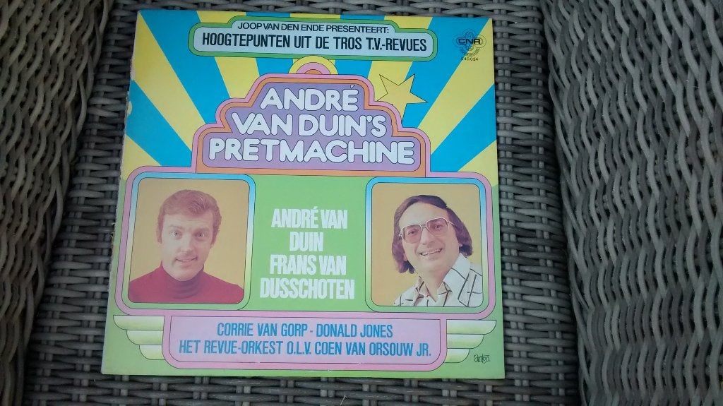 LP - André van Duin's Pretmachine, Ophalen of Verzenden, Zo goed als nieuw, 12 inch, Cabaret of Kleinkunst