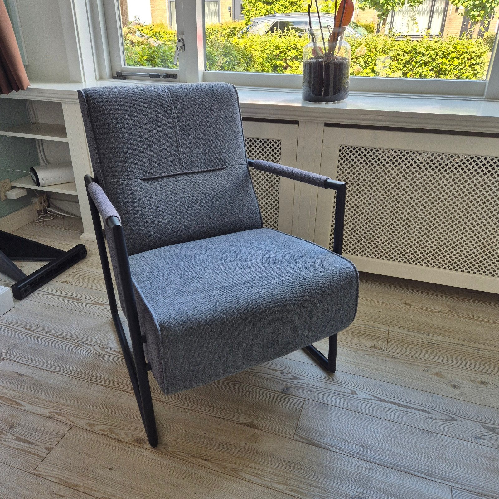 Comfortabele fauteuil / stoel XOOON - Blauw / Grijs, Ophalen, Blauw, Zo goed als nieuw, Stof