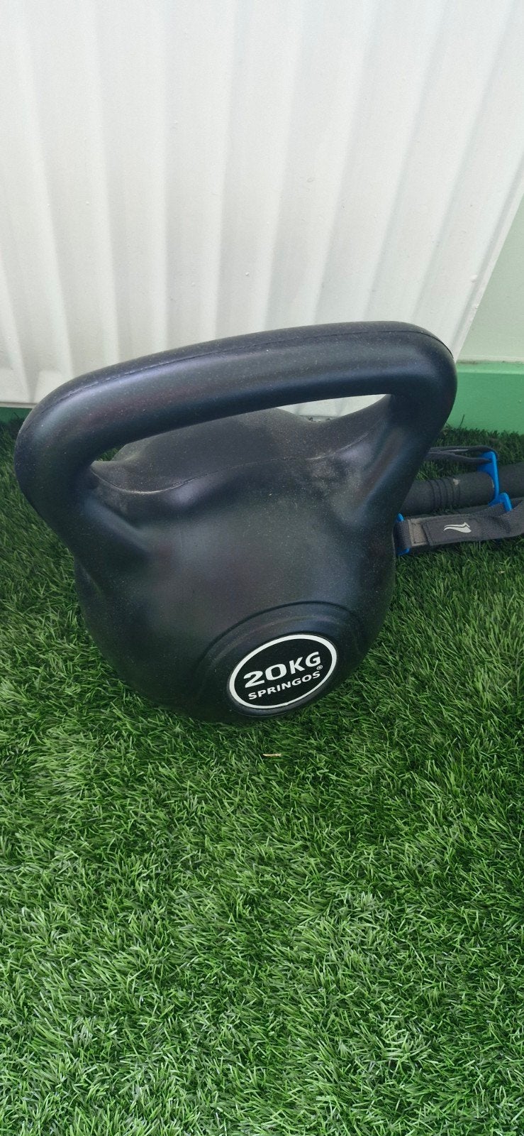 Kettlebell 20kg kunststof - Springos, Ophalen of Verzenden, Gebruikt, Benen, Kettlebell