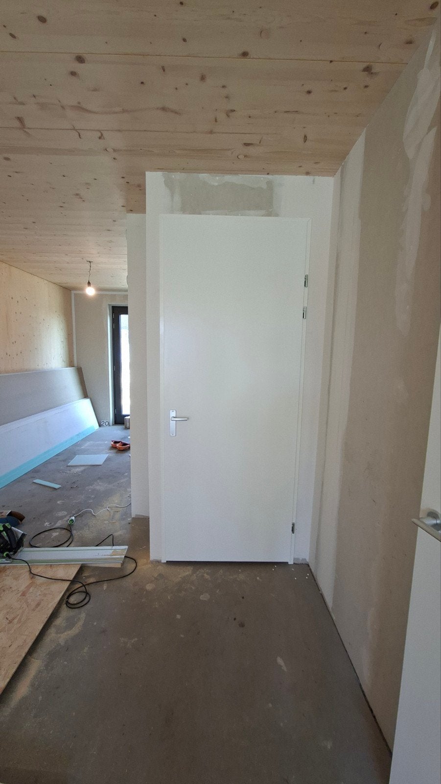 Nieuwe opdekdeur met kozijn en deurbeslag 88x231,5 cm, Doe-het-zelf en Verbouw, Ophalen, 80 tot 100 cm, 215 cm of meer, Binnendeur