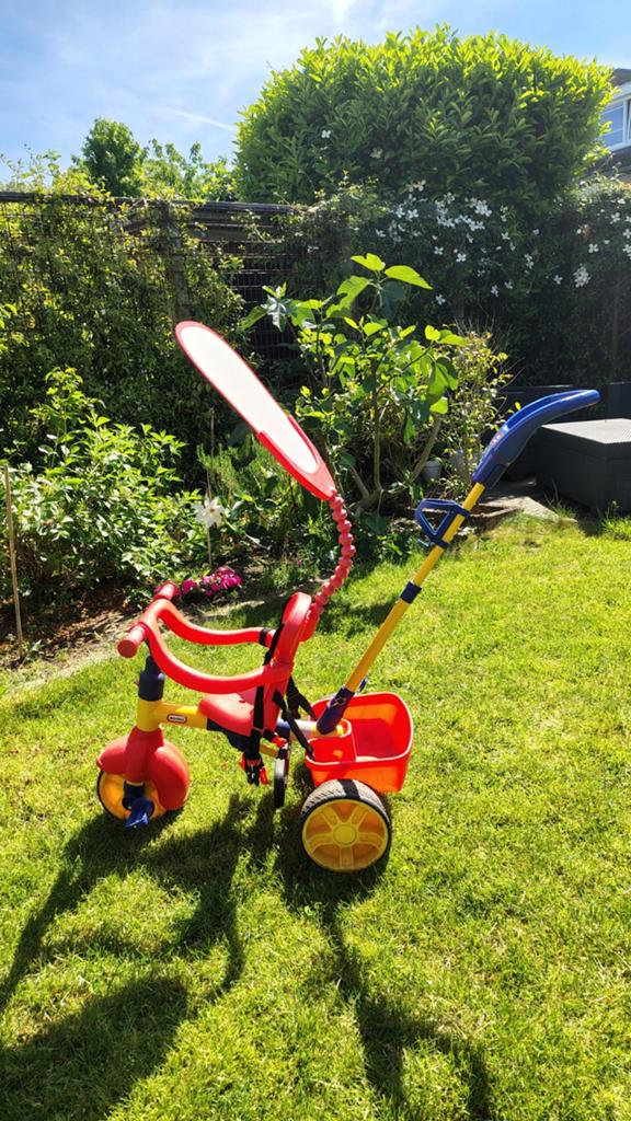 Little Tikes meegroei fietsje met zonnescherm en duwstang, Ophalen, Gebruikt, Overige typen
